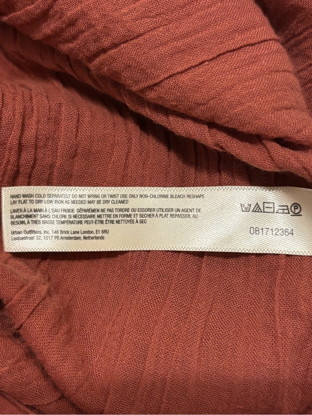 Free People Oasis Midi Dress in Rust/Terracotta — Size M/L - Picture 9 of 13